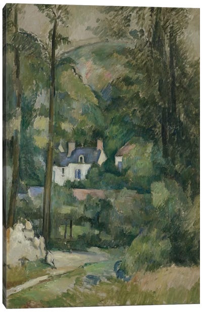 Maisons Dans La Verdure 1881 Canvas Art Print - Forest Art