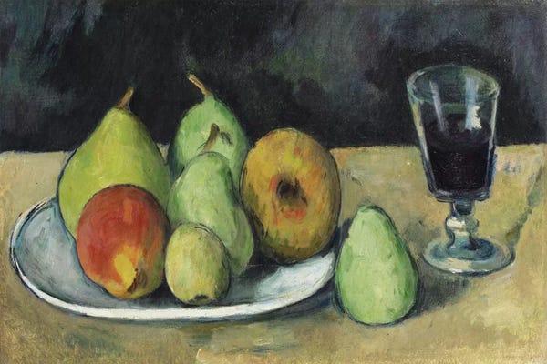 Wine: Verre Et Poires, c. 1879-1880 by Paul Cezanne