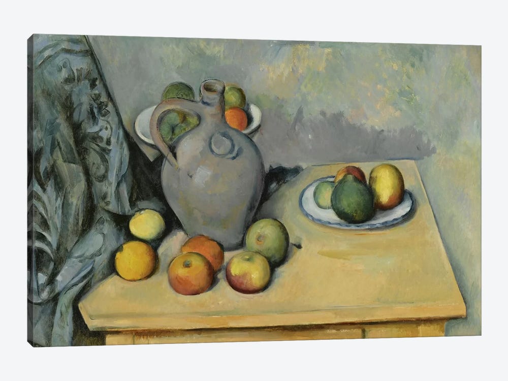 Pichet et Fruits sur Une Table (Pitcher and Fruits On A Table), c. 1893-1894 1-piece Canvas Print