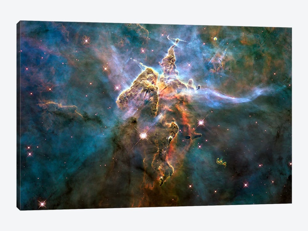 Mystic Mountain in Carina Nebula (Hubble Space Telescope) by NASA 1-piece Art Print