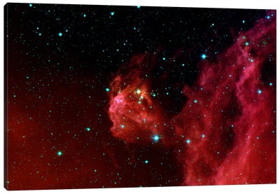 Stars Hatching from Orion's Head (Spitzer Space Station) Canvas Art Print - Kids Astronomy & Space Art