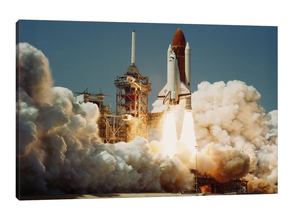 challenger space shuttle color