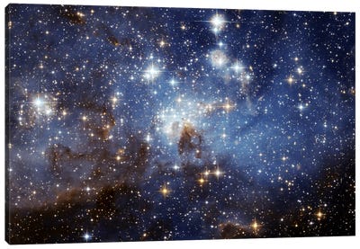 LH-95 Stellar Nursery (Hubble Space Telescope) Canvas Art Print - Kids Room Art
