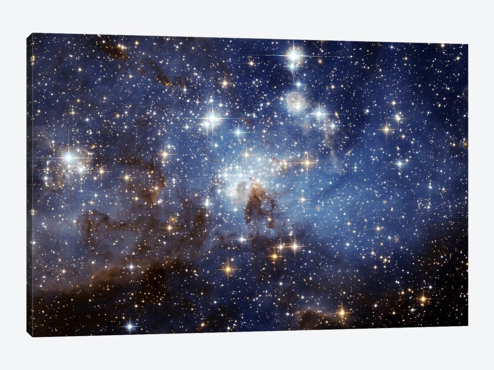 LH-95 Stellar Nursery (Hubble Space Telescope) by NASA 1-piece Art Print