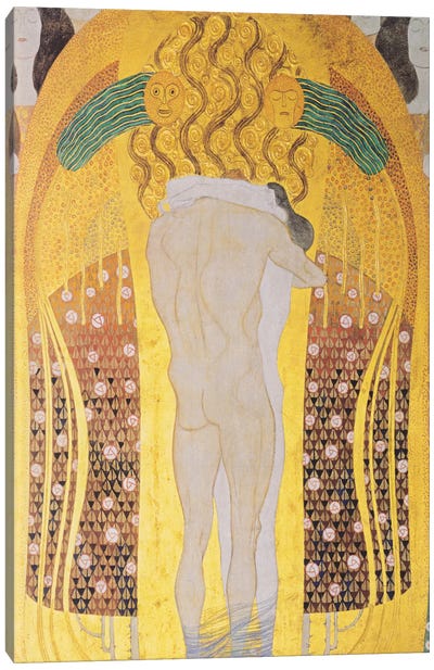 Diesen Kuss der ganzen Welt 1902 Canvas Art Print - Gustav Klimt