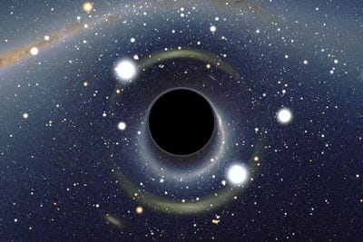 Black Hole MAXI Absorbing a Star (XMM-Newton Space Telescope) by Unknown Artist metal wall art
