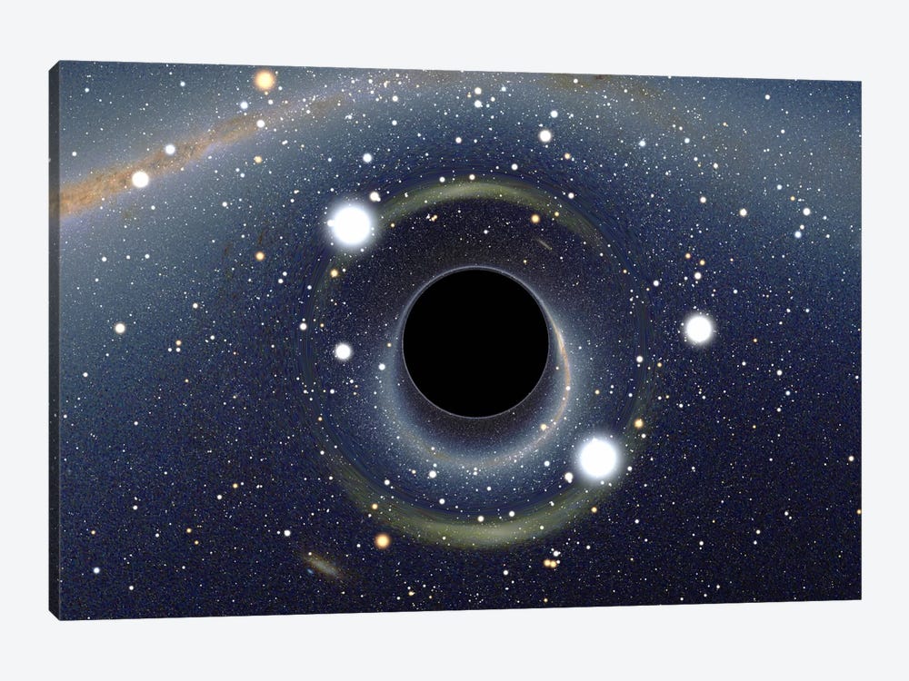 Black Hole MAXI Absorbing a Star (XMM-Newton Space Telescope) by Unknown Artist 1-piece Canvas Wall Art