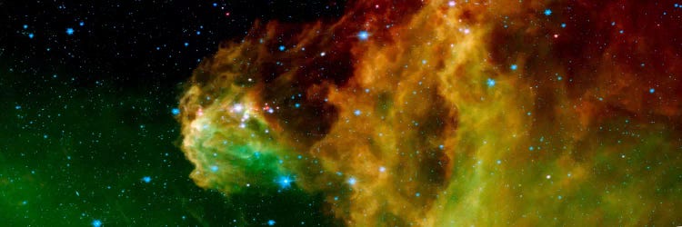 Stars Emerging From Orion's Head (Spitzer Space Observatory)