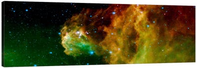 Stars Emerging From Orion's Head (Spitzer Space Observatory) Canvas Art Print - Constellation Art