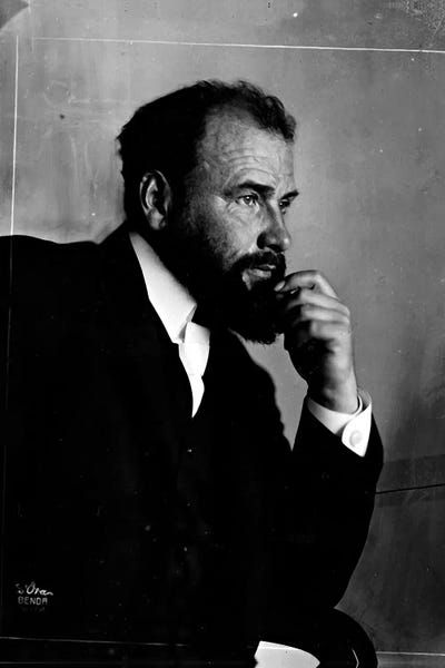 Gustav Klimt: Gustav Klimt Portrait by Gustav Klimt