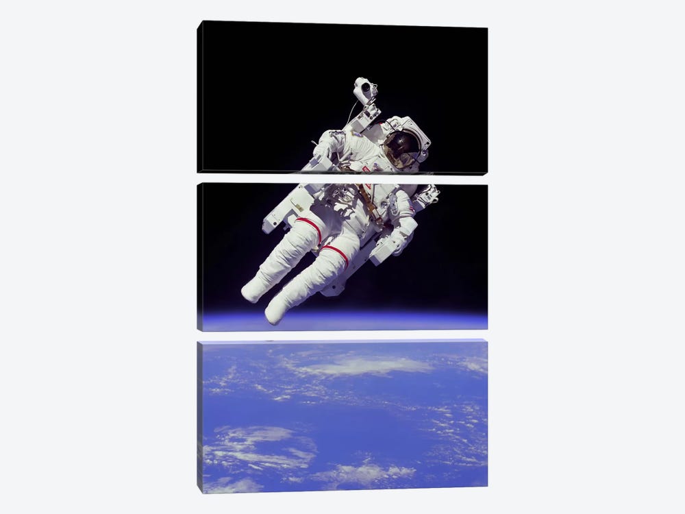NASA Astronaut by NASA 3-piece Canvas Art
