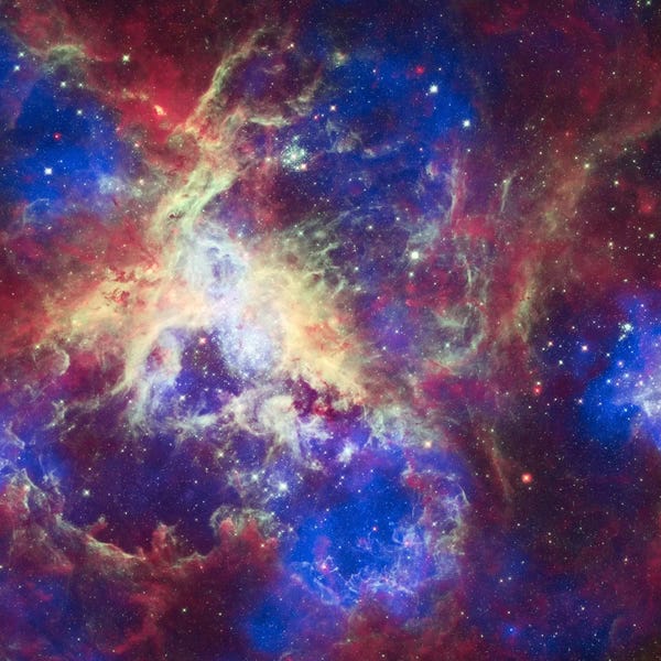 Blue: Tarantula Nebula (Spitzer Space Observatory) by NASA
