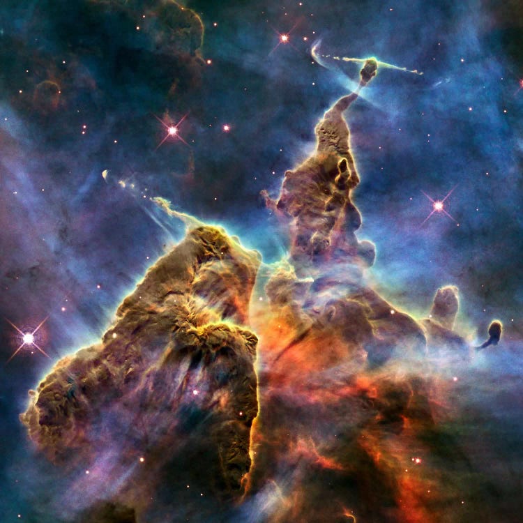 Mystic Mountain in Carina Nebula II (Hubble Space Telescope)