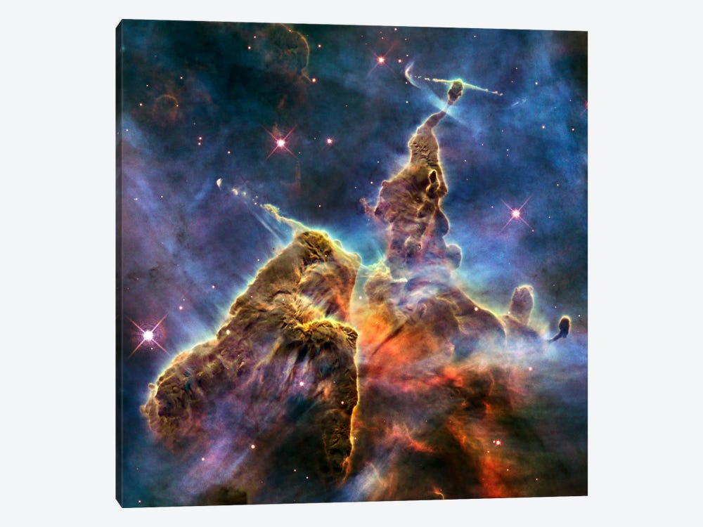 Mystic Mountain in Carina Nebula II (Hubble Space Telescope) by NASA 1-piece Art Print