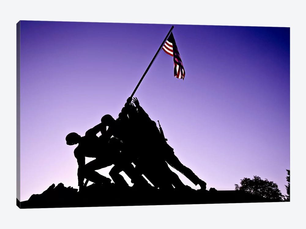 World War II Iwo Jima Memorial 1-piece Canvas Wall Art