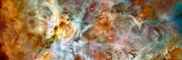 iCanvasART 3-Piece Mystic Mountain in Carina Nebula Hubble Space Telescope Canvas Print by NASA 1.5 x 60 x 40-Inch