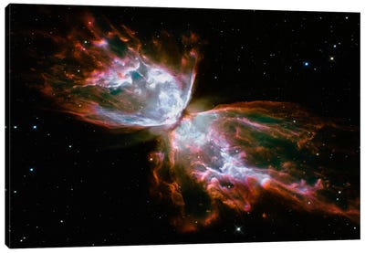 Butterfly Nebula (Hubble Space Telescope) Canvas Art Print - Best Selling Kids Art