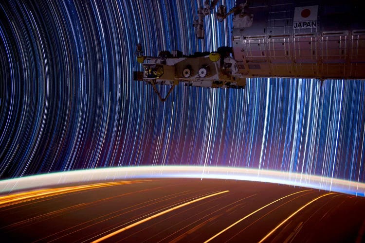 Long Exposure Star Photograph From Space