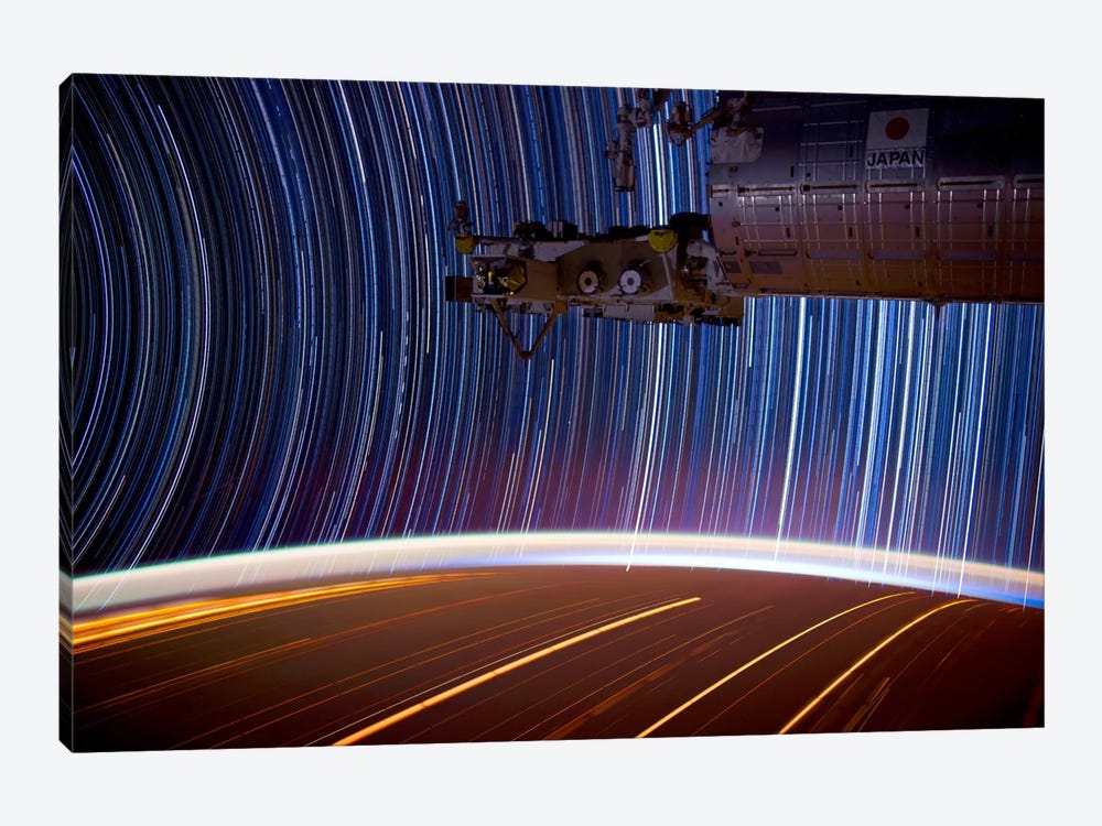 Long Exposure Star Photograph From Space by Unknown Artist 1-piece Canvas Print
