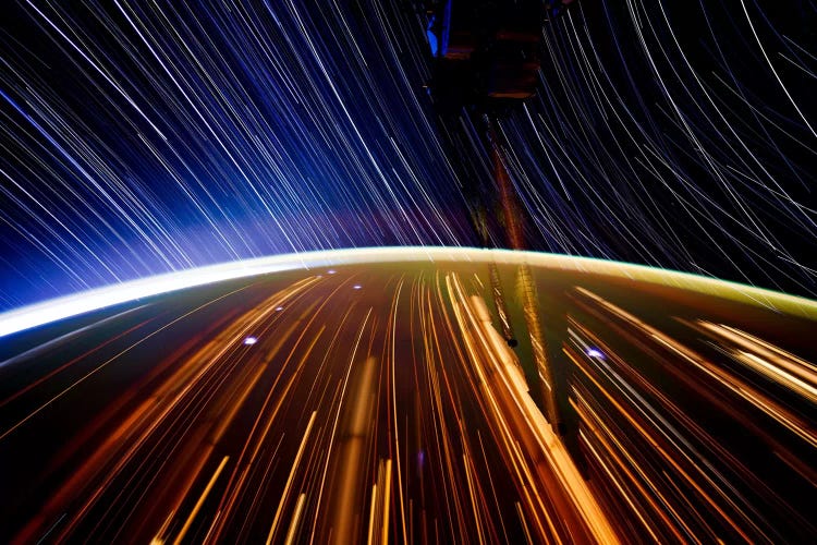 Long Exposure Star Photograph From Space II by Unknown Artist wall art