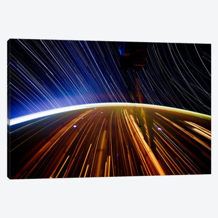 Long Exposure Star Photograph From Space II Canvas Print #11114} by Unknown Artist Canvas Wall Art