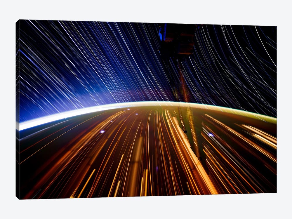 Long Exposure Star Photograph From Space II by Unknown Artist 1-piece Canvas Wall Art