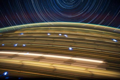 Long Exposure Star Photograph From Space IV by Unknown Artist gallery poster