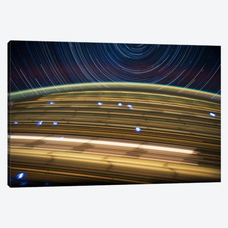 Long Exposure Star Photograph From Space IV Canvas Print #11116} by Unknown Artist Canvas Art