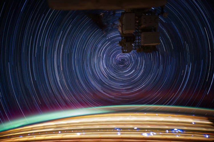 Long Exposure Star Photograph From Space V