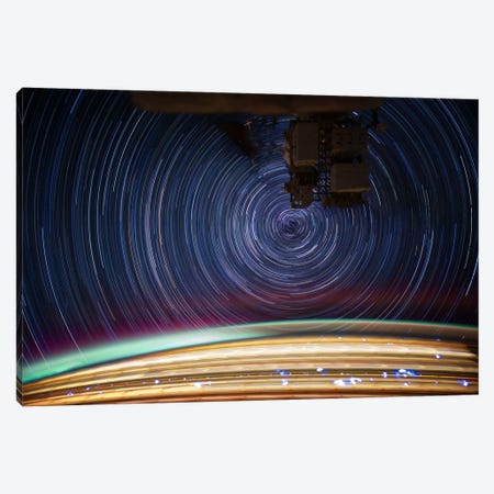 Long Exposure Star Photograph From Space V Canvas Print #11117} by Unknown Artist Canvas Art