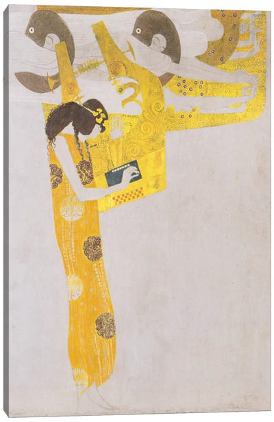 Poesie 1902 Canvas Art Print - Gustav Klimt