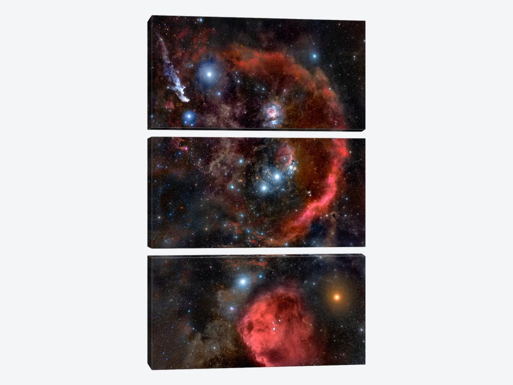 Orion the Hunter (Hubble Space Telescope) 3-piece Canvas Art