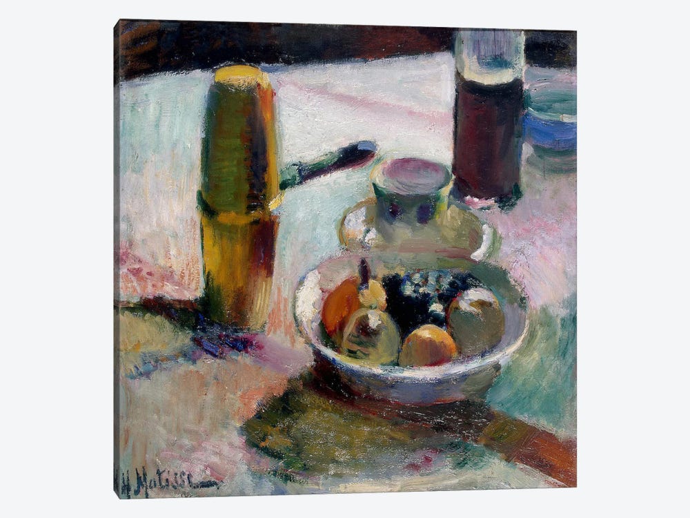 Fruit & Coffeepot 1-piece Canvas Print