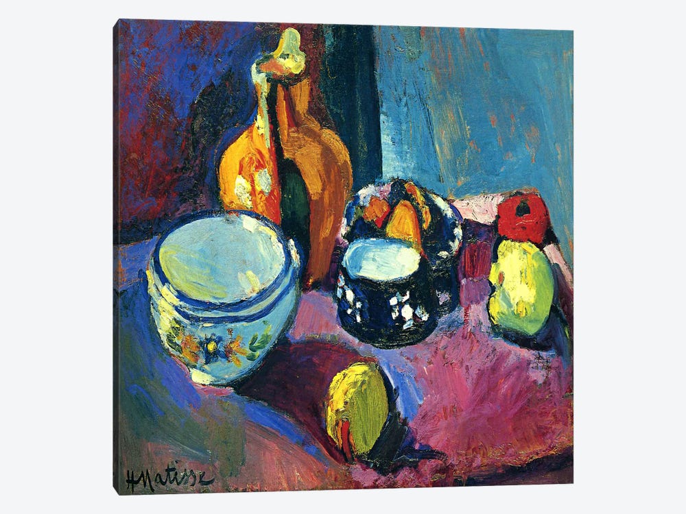 Dishes & Fruit by Henri Matisse 1-piece Canvas Art Print