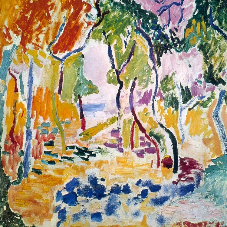 Landscape near Collioure (Study for Le Bonheur de Vivre), 1905 by Henri Matisse wall art