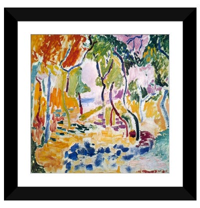Landscape near Collioure (Study for Le Bonheur de Vivre), 1905 Paper Art Print - Best Selling Paper