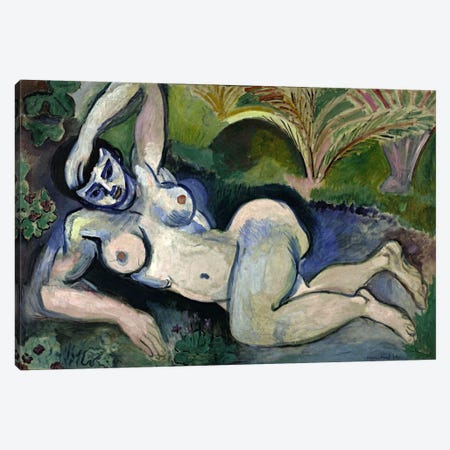 Blue Nude or Souvenir of Biskra (1906) Canvas Print #11132} by Henri Matisse Art Print