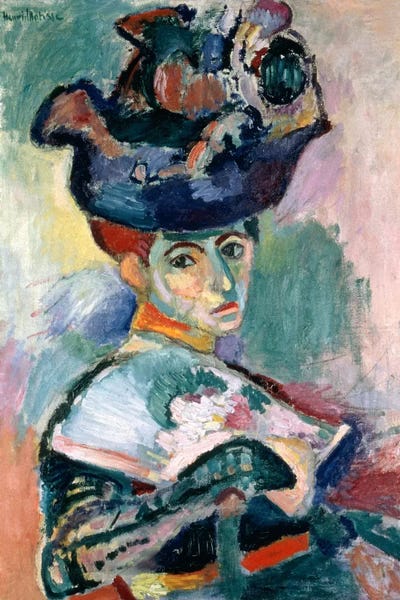 All Things Matisse: Woman in a Hat (1905) by Henri Matisse