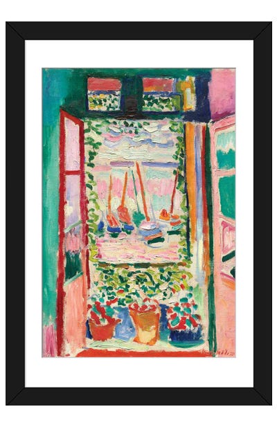Open Window at Collioure (1905) Paper Art Print - Best Selling Paper