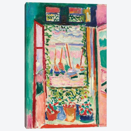Open Window at Collioure (1905) Canvas Print #11135} by Henri Matisse Canvas Wall Art