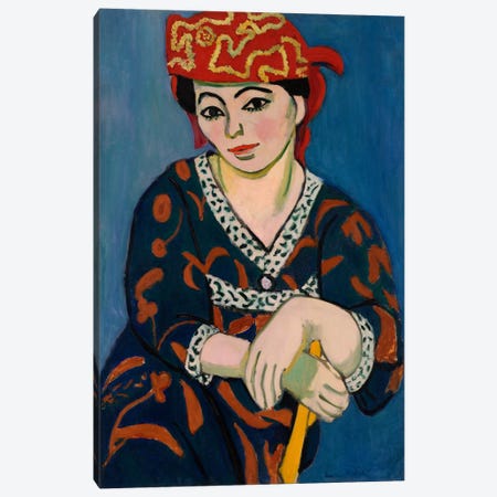 Le Madras Rouge or Red Madras Headdress (1907) Canvas Print #11144} by Henri Matisse Canvas Art Print