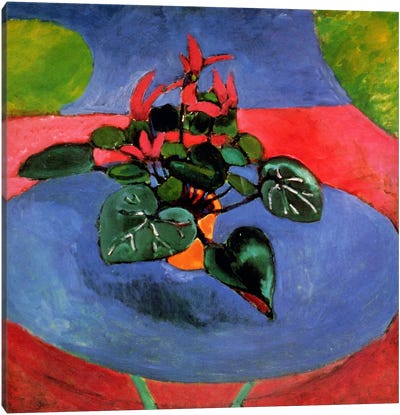 Cyclamen Pourpre Canvas Art Print - Henri Matisse