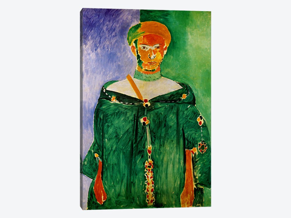 Moroccan in Green (1913) by Henri Matisse 1-piece Canvas Art