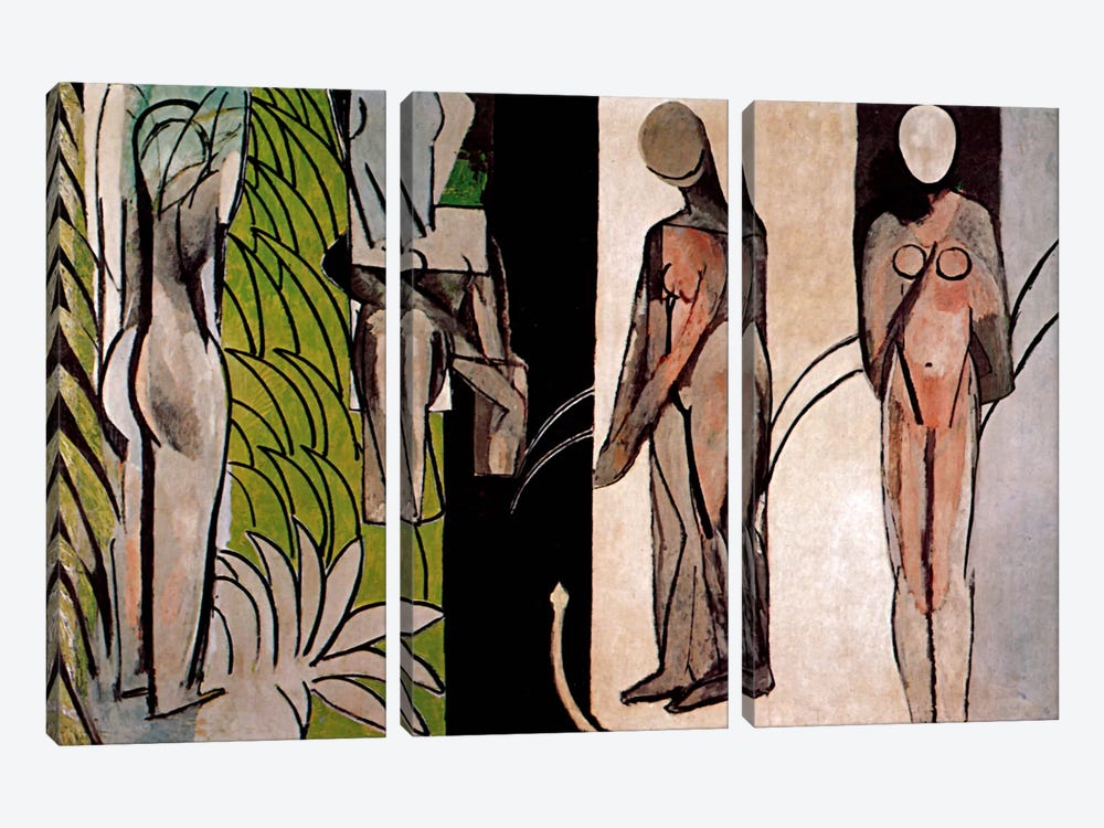 Bathers By a River by Henri Matisse 3-piece Art Print