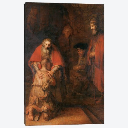 Return of the Prodigal Son c. 1668 Canvas Print #1117} by Rembrandt van Rijn Canvas Print