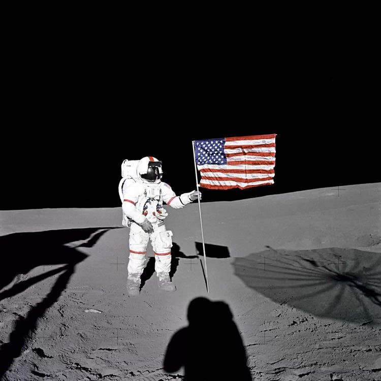 Apollo 14 Shepard by NASA wall art