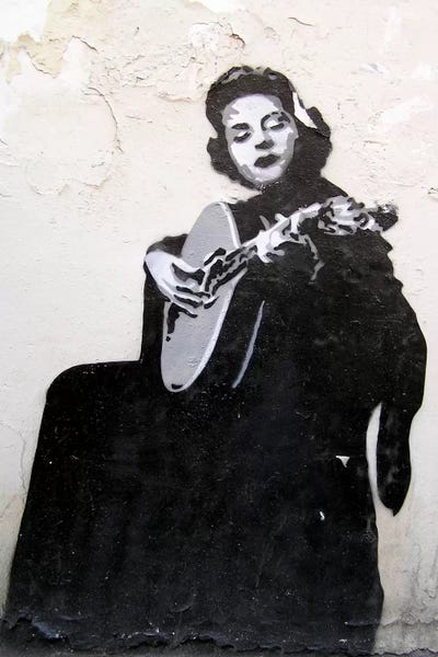 Guitars: Lady Guitarist by Unknown Artist