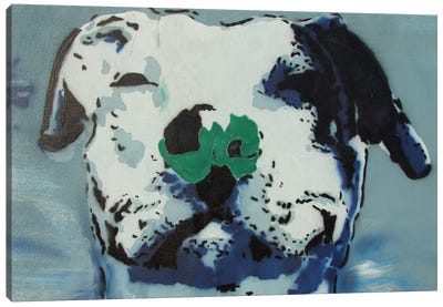 Man's Best Friend Canvas Art Print - American Pit Bull Terriers