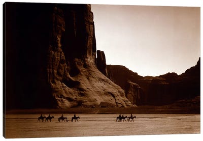 Canyon de Chelly, Navajo Canvas Art Print - Sepia Photography