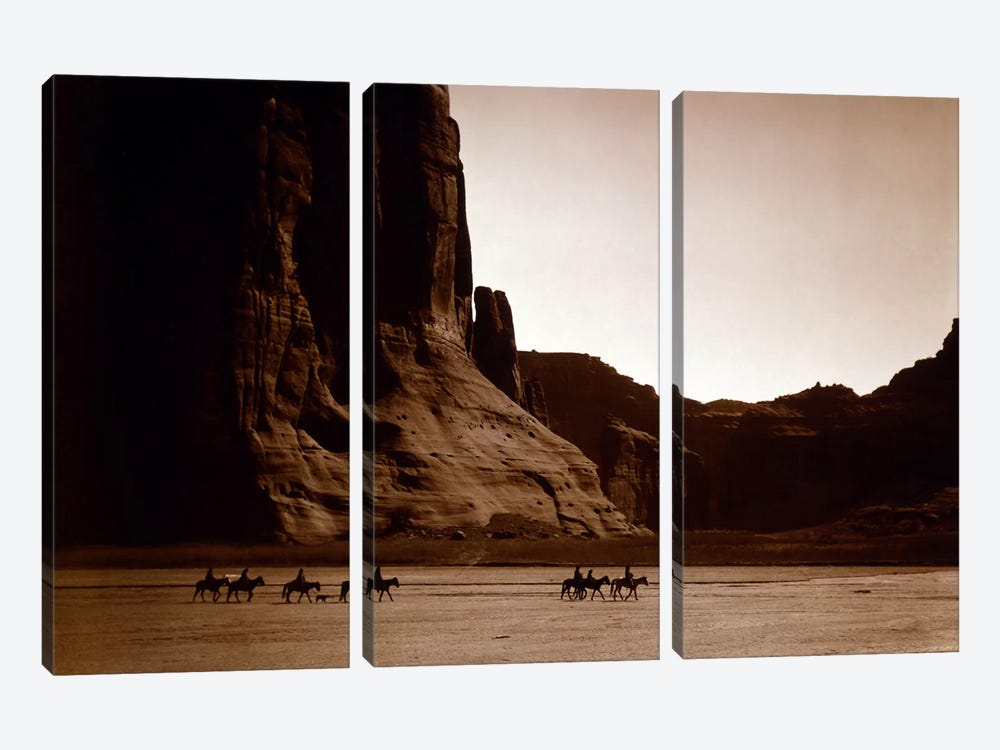 Canyon de Chelly, Navajo by Unknown Artist 3-piece Art Print
